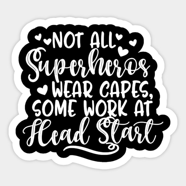 Headstart Teacher Superhero Capes Last Back School Sticker by danielfarisaj